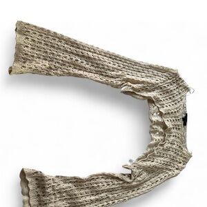 Cotton Candy Cream Knit Bolero